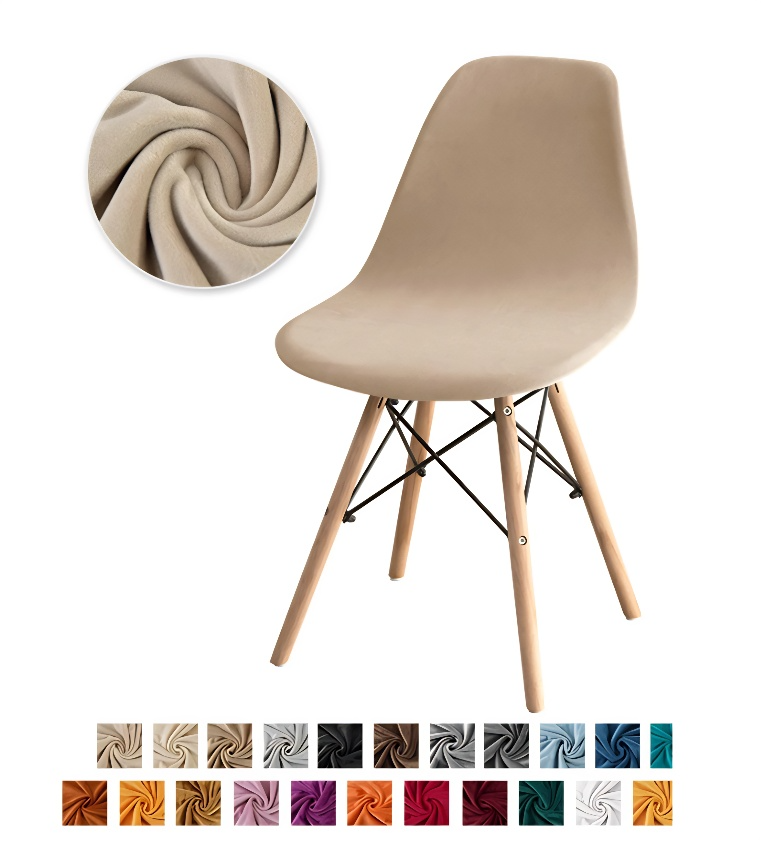 Capa Cadeira Eames Eiffel Kit 4 Peças Com Elástico Várias Cores