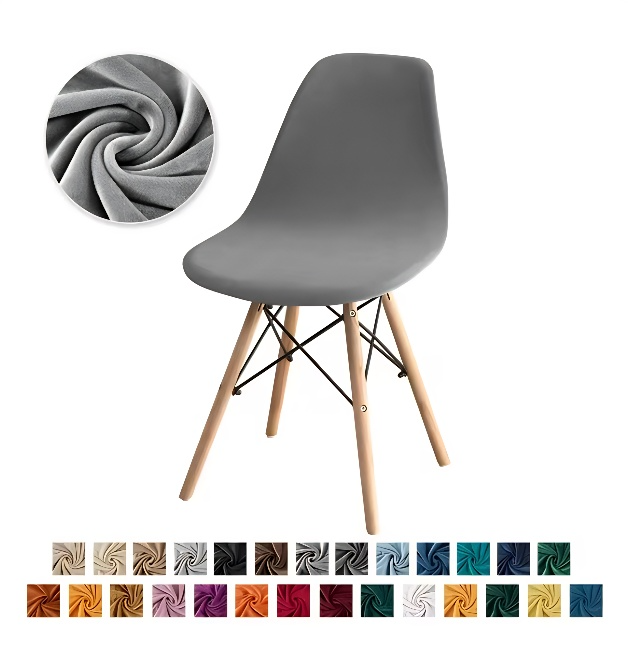 Capa Cadeira Eames Eiffel Kit 4 Peças Com Elástico Várias Cores