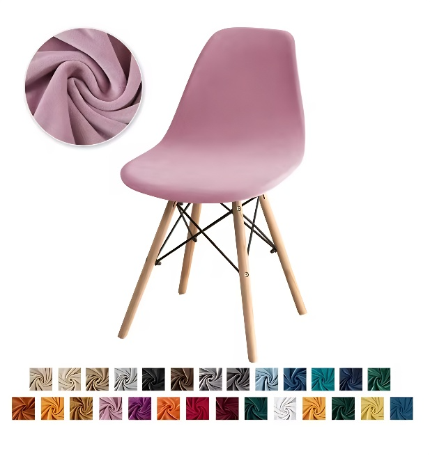 Capa Cadeira Eames Eiffel Kit 4 Peças Com Elástico Várias Cores