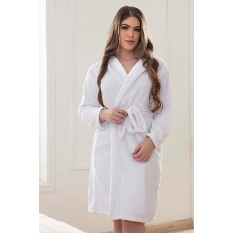 Roupão Adulto Plush Microfibra Aconchegante Unissex