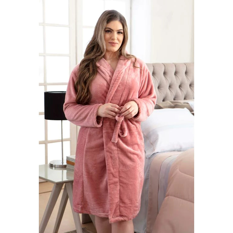 Roupão Adulto Plush Microfibra Aconchegante Unissex