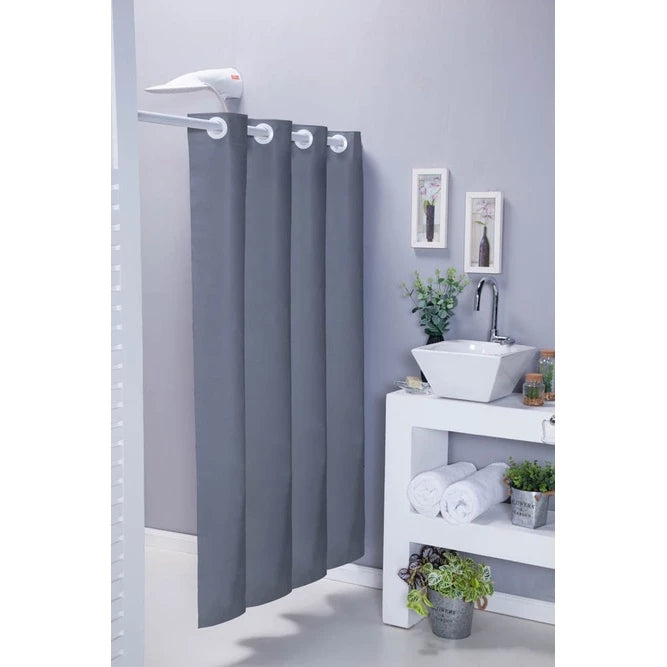 Cortina Box Banheiro Com Ilhós Cortina Impermeável Pvc